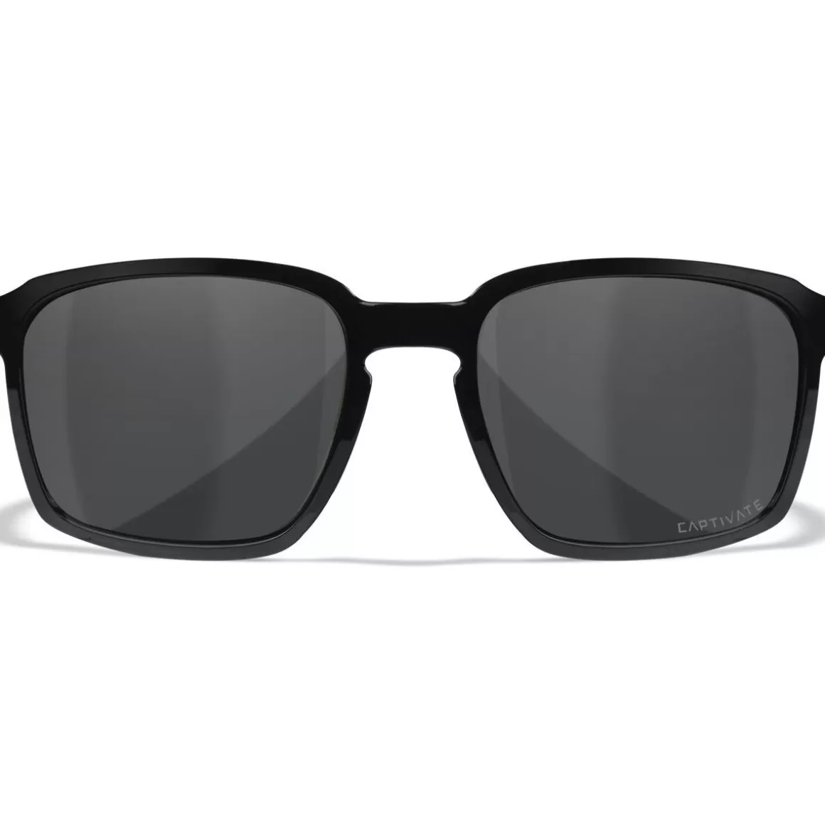 Wiley X Glasses> Wx Alfa Glasses - Captivate Polarized Grey Lenses / Gloss Black Frame