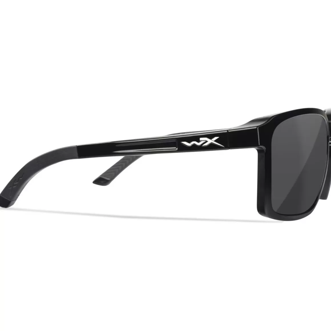 Wiley X Glasses> Wx Alfa Glasses - Captivate Polarized Grey Lenses / Gloss Black Frame