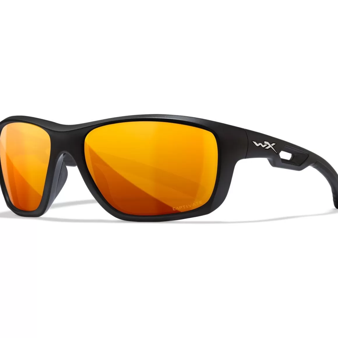 Wiley X Glasses> Wx Aspect Glasses - Captivate Polarized Bronze Mirror Lens / Matte Black Frame