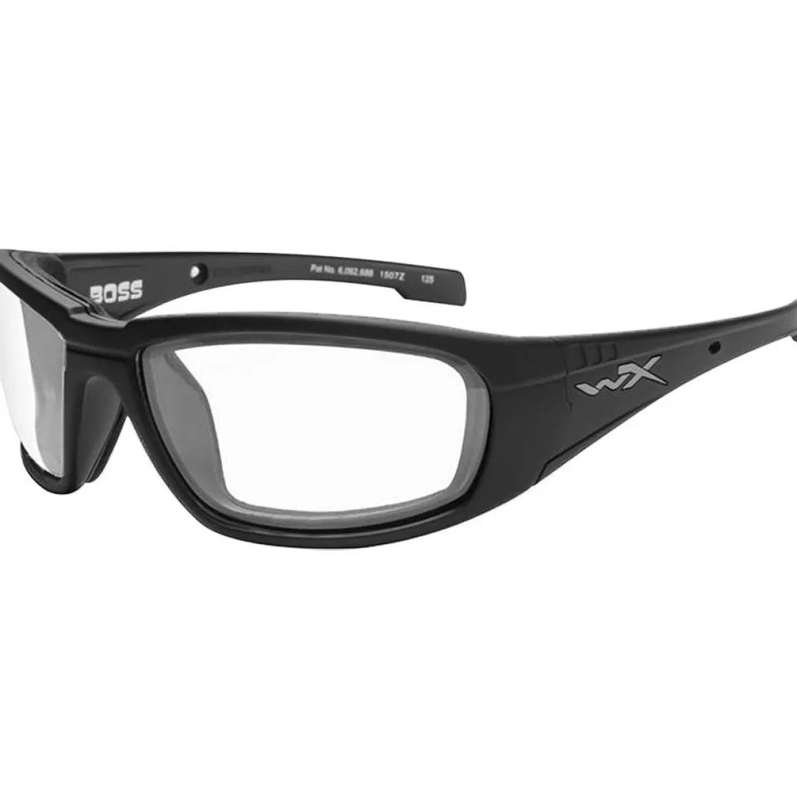 Wiley X Glasses> Wx Boss Glasses - Clear Lens / Gloss Black Frame