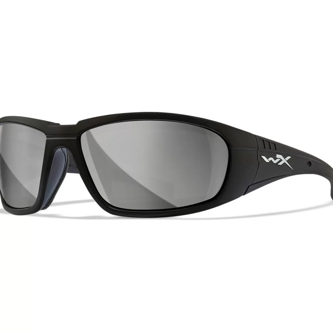 Wiley X Glasses> Wx Boss Glasses - Silver Flash Lens / Matte Black Frame