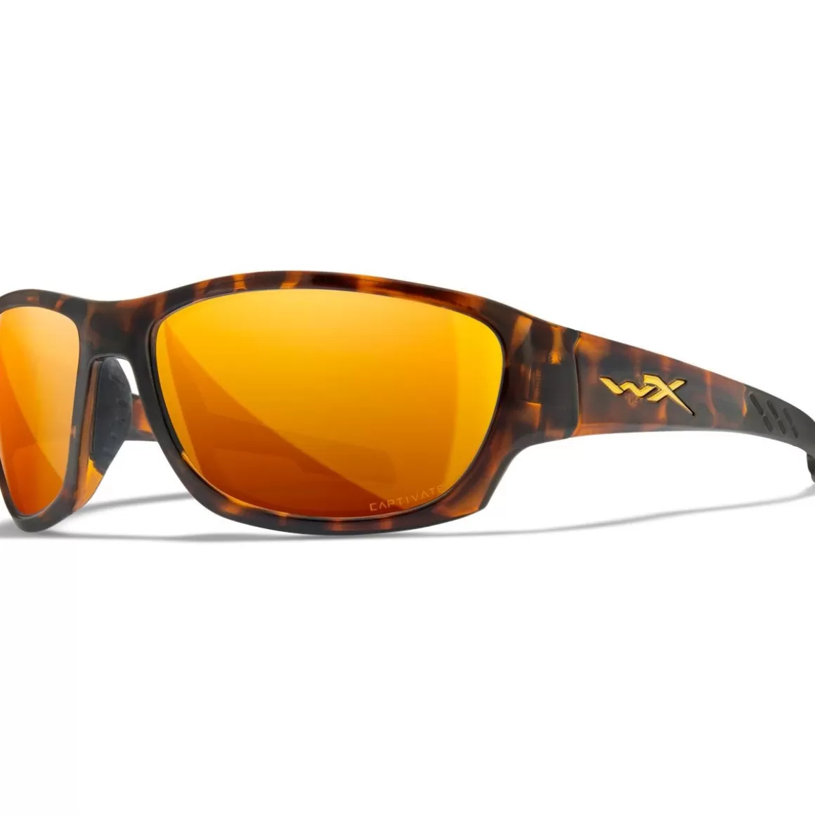 Wiley X Glasses> Wx Climb Glasses - Captivate Polarized Bronze Mirror Lenses / Gloss Tortoise Frame