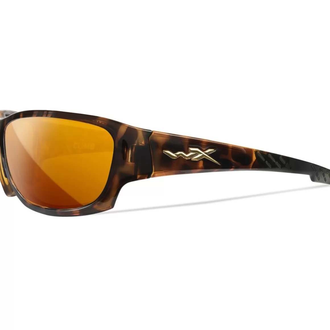 Wiley X Glasses> Wx Climb Glasses - Captivate Polarized Bronze Mirror Lenses / Gloss Tortoise Frame