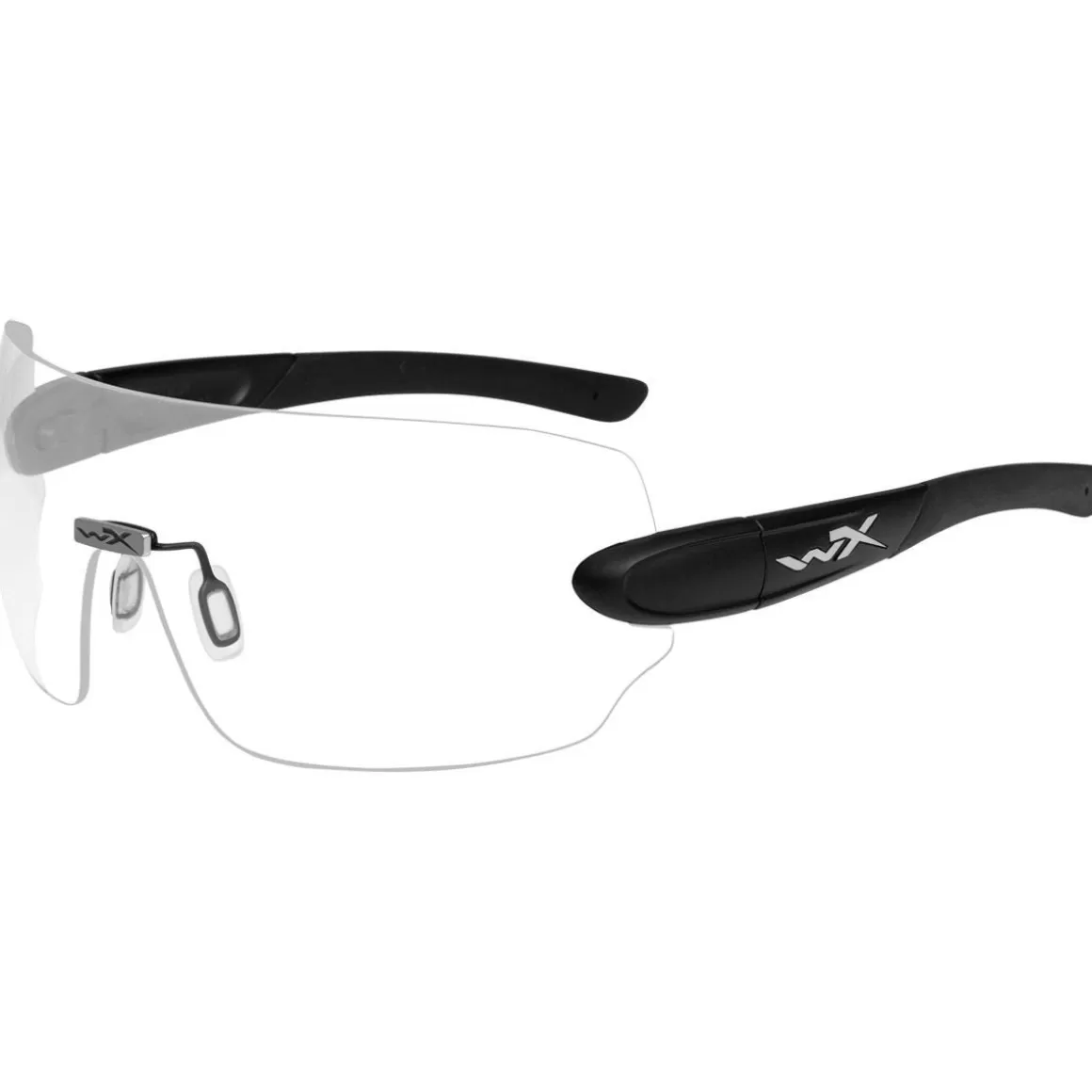 Wiley X Glasses> Wx Detection Glasses - Clear + Yellow + Orange + Purple + Copper Lens / Matte Black Frame