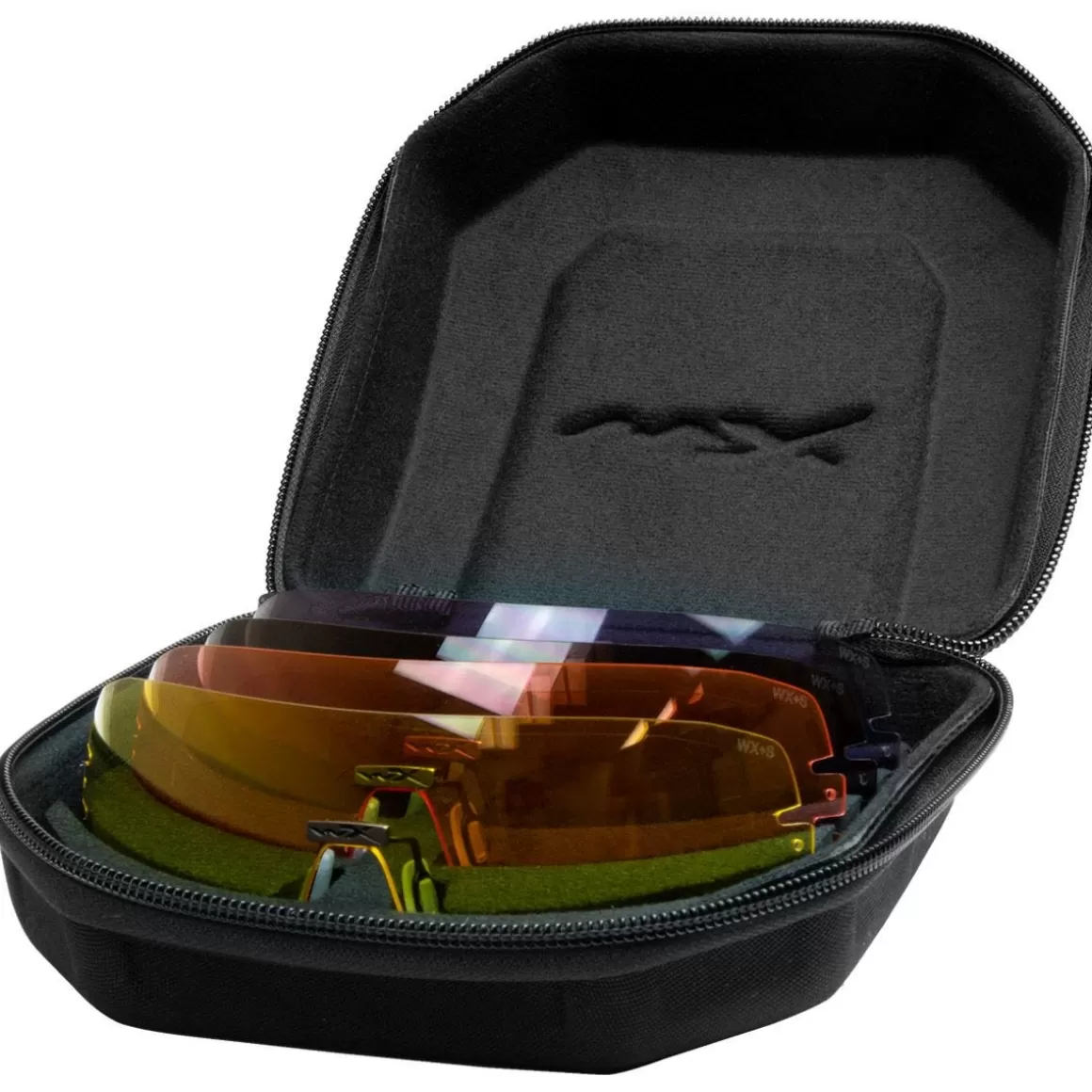 Wiley X Glasses> Wx Detection Glasses - Clear + Yellow + Orange + Purple + Copper Lens / Matte Black Frame
