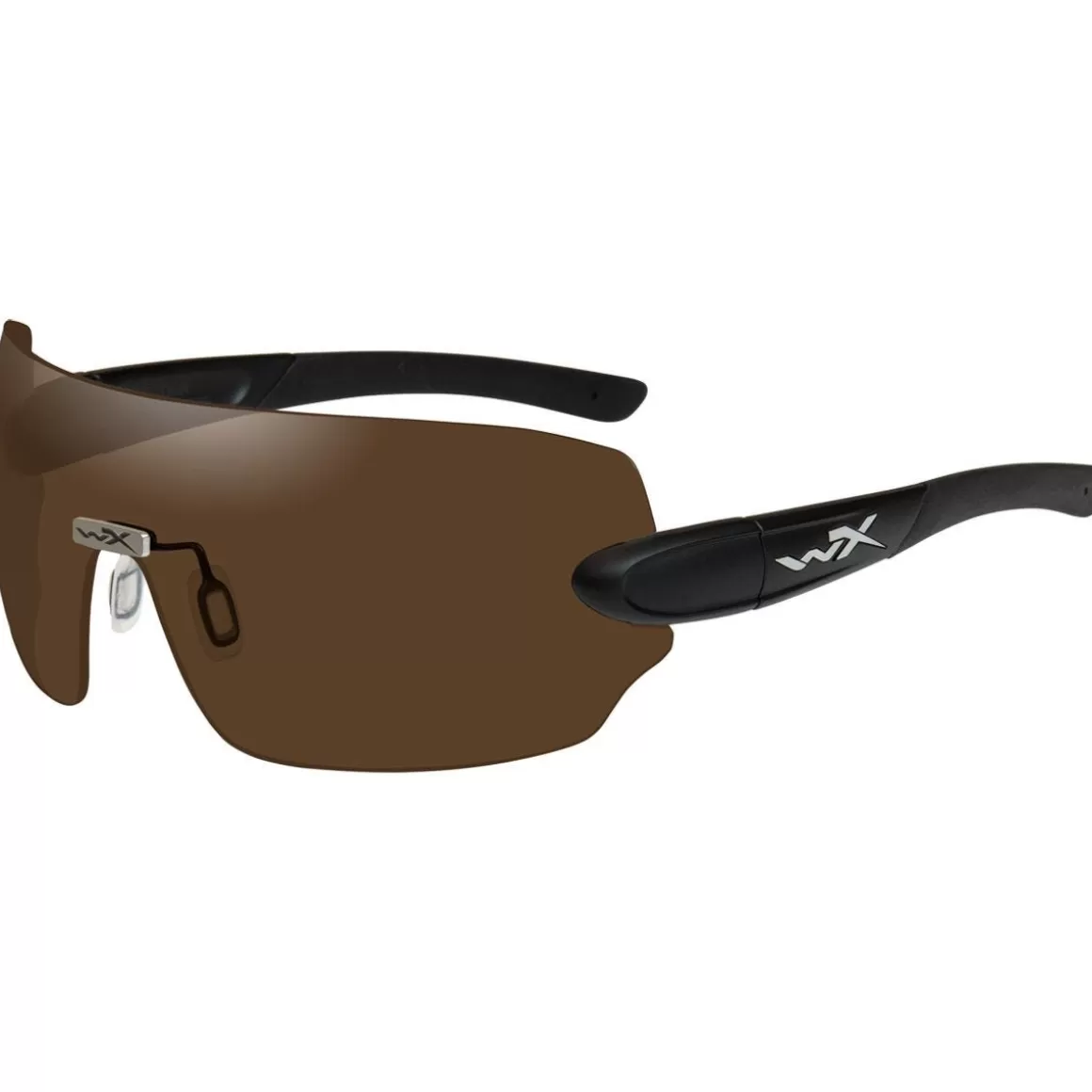 Wiley X Glasses> Wx Detection Glasses - Clear + Yellow + Orange + Purple + Copper Lens / Matte Black Frame