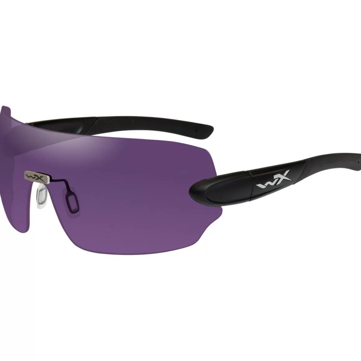 Wiley X Glasses> Wx Detection Glasses - Yellow + Orange + Purple Lens / Matte Black Frame