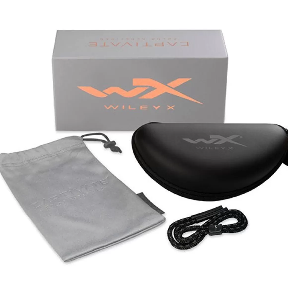 Wiley X Glasses> Wx Gravity Glasses - Captivate Polarized Smoke Grey Lens / Matte Black Frame