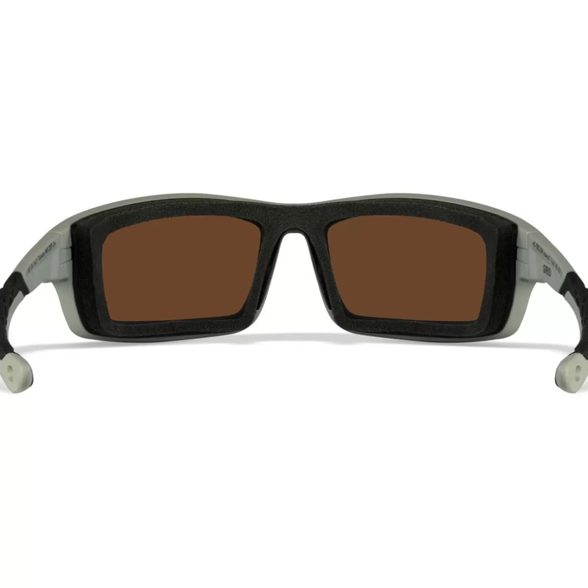Wiley X Ballistic Glasses> Wx Grid Glasses - Captivate Polarized Green Mirror Lenses / Matte Cool Grey Frame