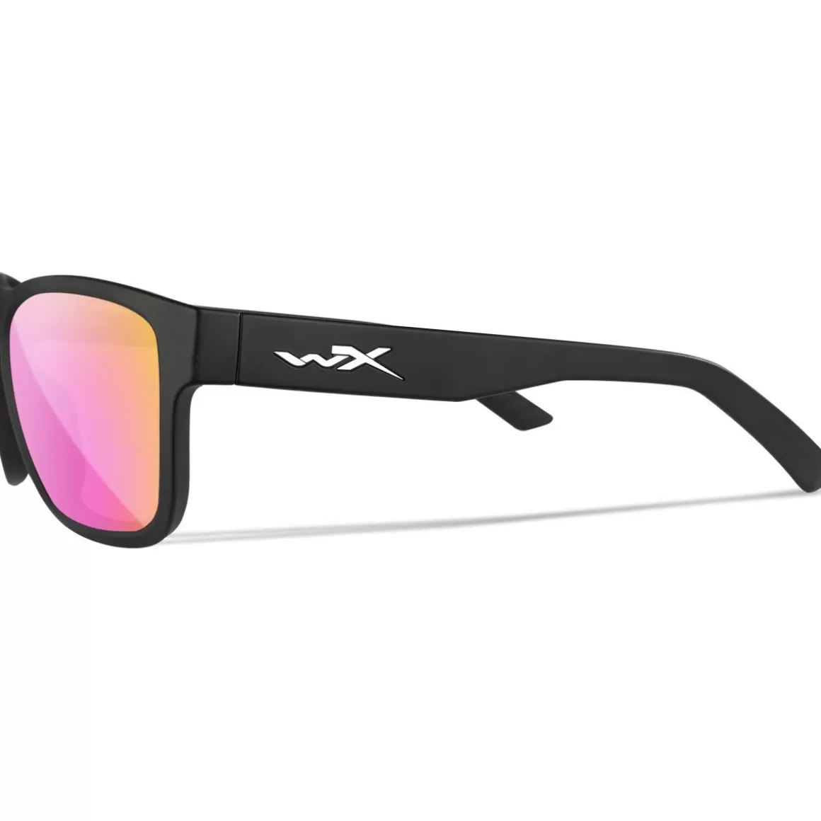 Wiley X Glasses> Wx Ovation Glasses - Captivate Polarized Rose Gold Mirror Lenses / Matte Black Frame