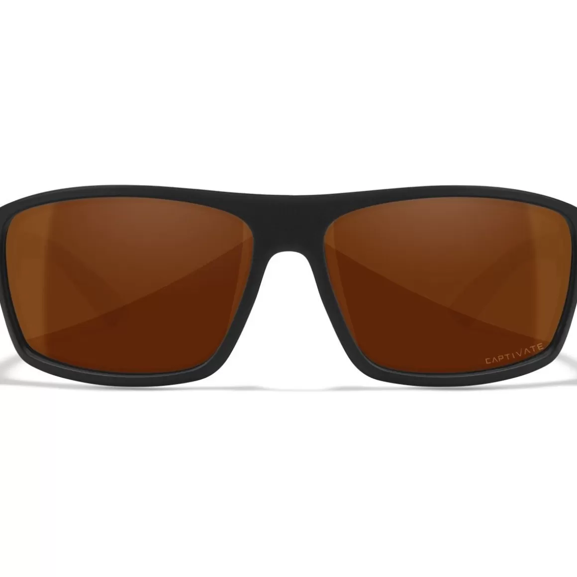 Wiley X Glasses> Wx Peak Glasses - Captivate Polarized Copper Lenses / Matte Black Frame