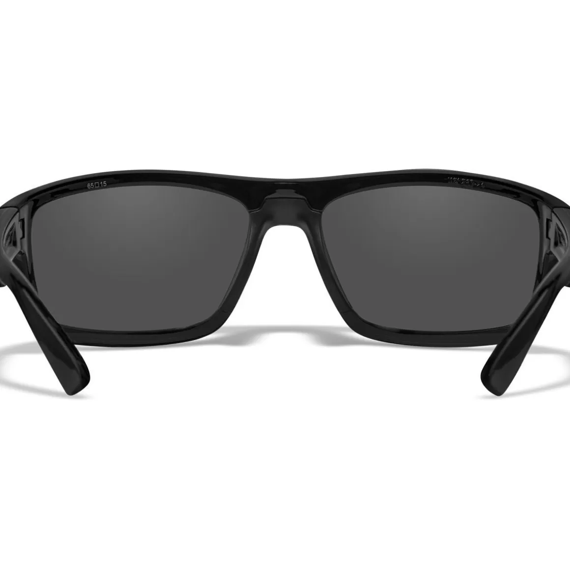 Wiley X Glasses> Wx Peak Glasses - Silver Flash Lenses / Gloss Black Frame
