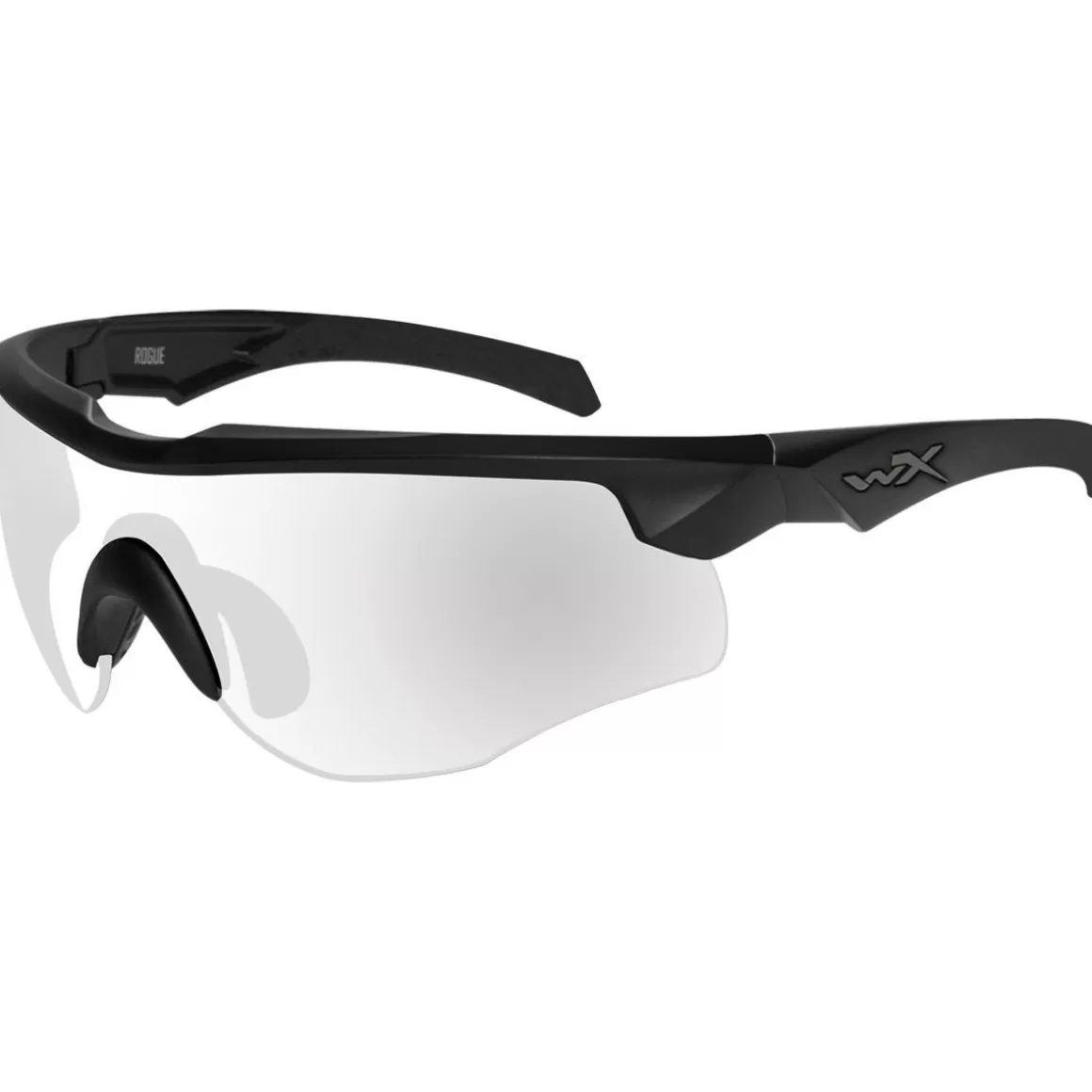 Wiley X Ballistic Glasses> Wx Rogue Comm Glasses - Clear Lens / Matte Black Frame
