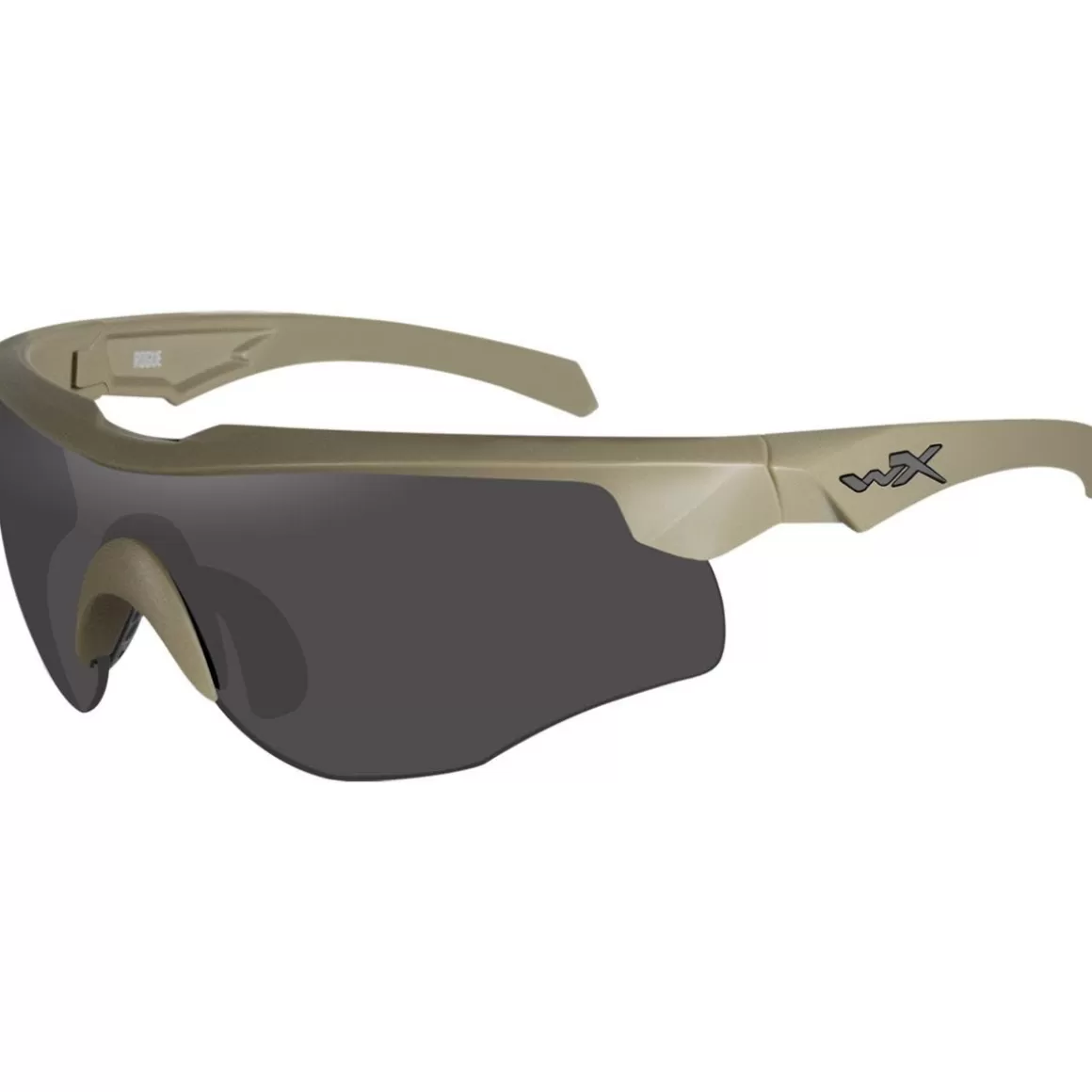 Wiley X Glasses> Wx Rogue Comm Glasses - Smoke Grey + Clear + Light Rust Lens / Tan Frame