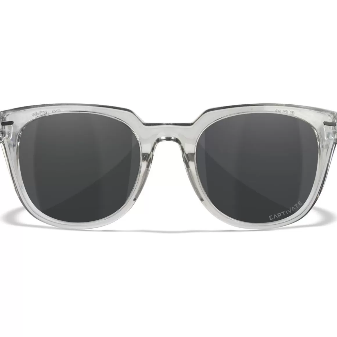 Wiley X Glasses> Wx Ultra Glasses - Captivate Polarized Grey Lenses / Gloss Crystal Light Grey Frame