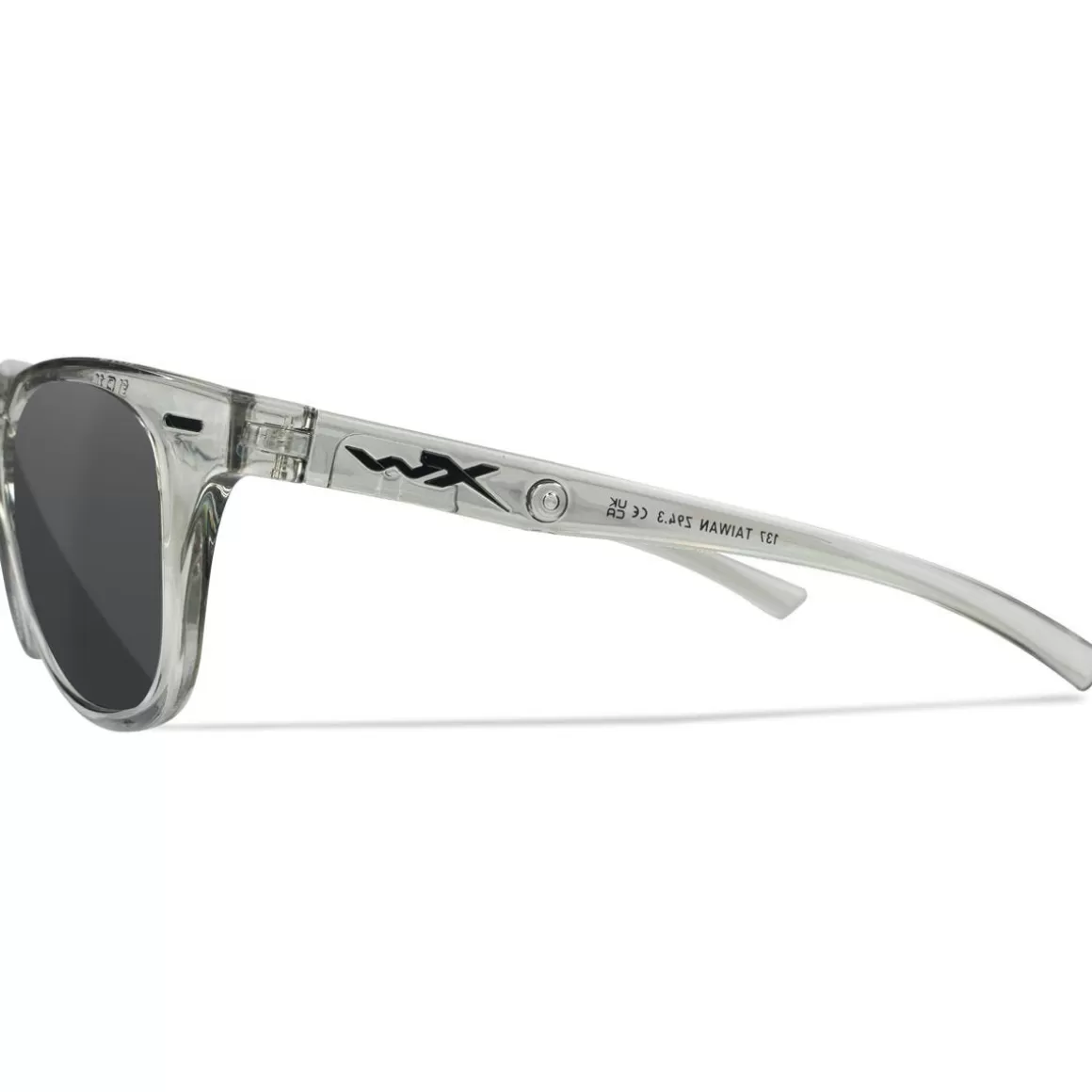 Wiley X Glasses> Wx Ultra Glasses - Captivate Polarized Grey Lenses / Gloss Crystal Light Grey Frame