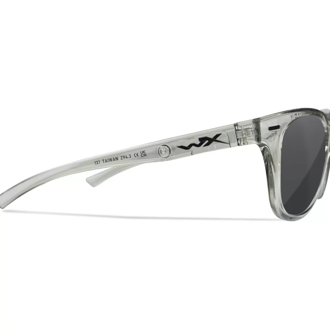 Wiley X Glasses> Wx Ultra Glasses - Captivate Polarized Grey Lenses / Gloss Crystal Light Grey Frame