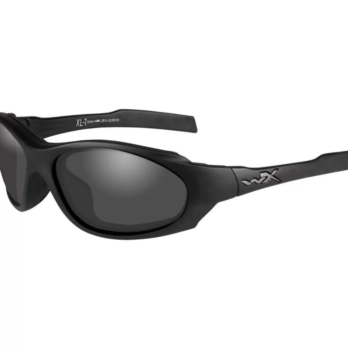 Wiley X Ballistic Glasses> Xl-1 Advanced Comm Glasses - Smoke Grey + Clear + Light Rust Lens / Matte Black Frame