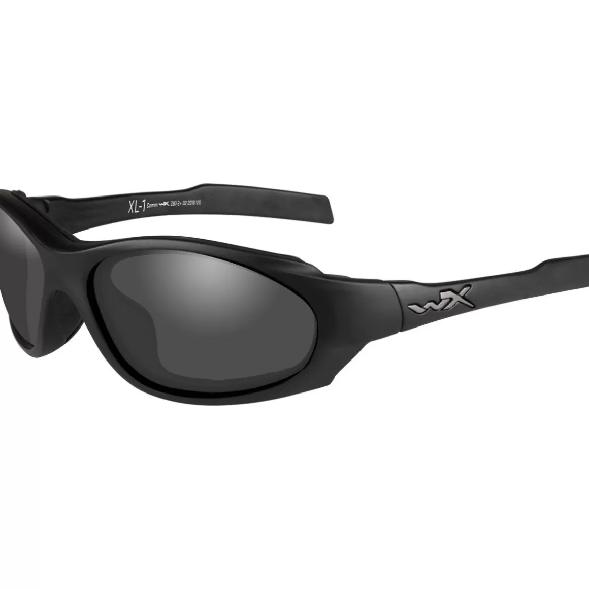 Wiley X Ballistic Glasses> Xl-1 Advanced Comm Glasses - Smoke Grey + Clear / Matte Black Frame