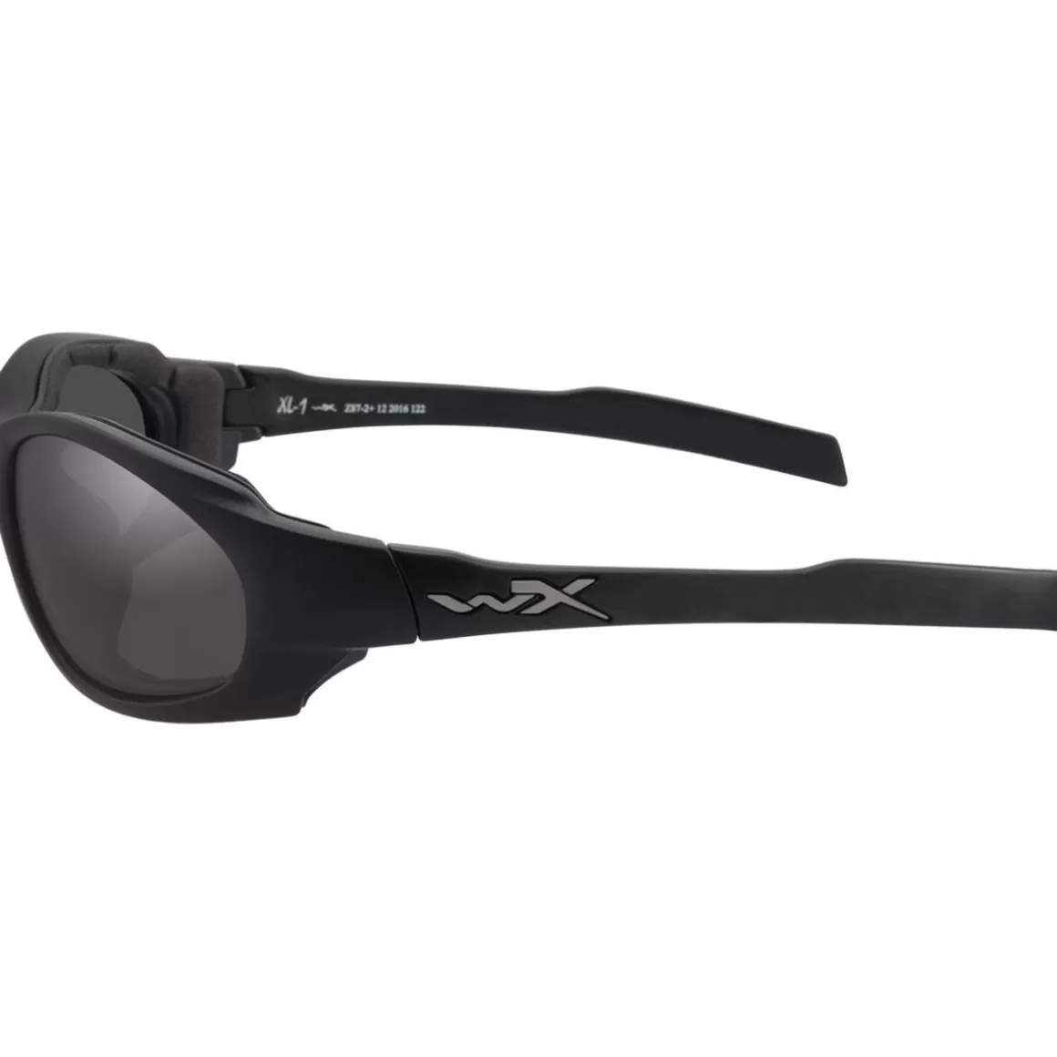 Wiley X Ballistic Glasses> Xl-1 Advanced Comm Glasses - Smoke Grey + Clear / Matte Black Frame