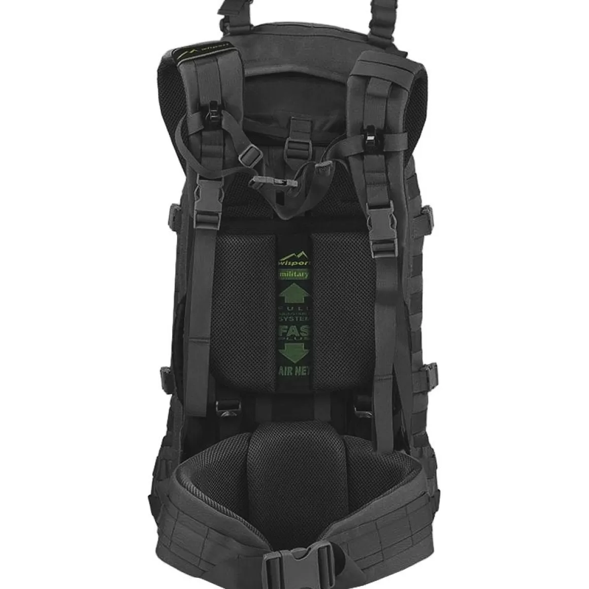 Wisport Backpacks & Rucksacks> Raccoon 45L Rucksack Black