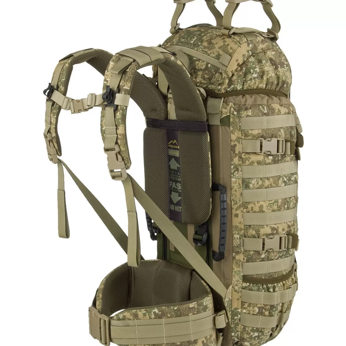 Wisport Hydration Packs> Raccoon 45L Rucksack Pencott Badlands