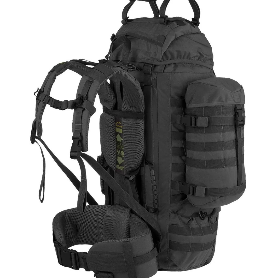 Wisport Hydration Packs> Raccoon 65L Rucksack Black