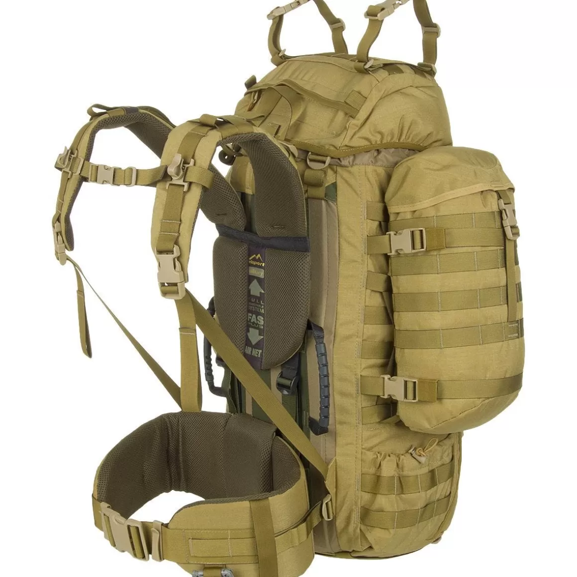 Wisport Hydration Packs> Raccoon 65L Rucksack Coyote