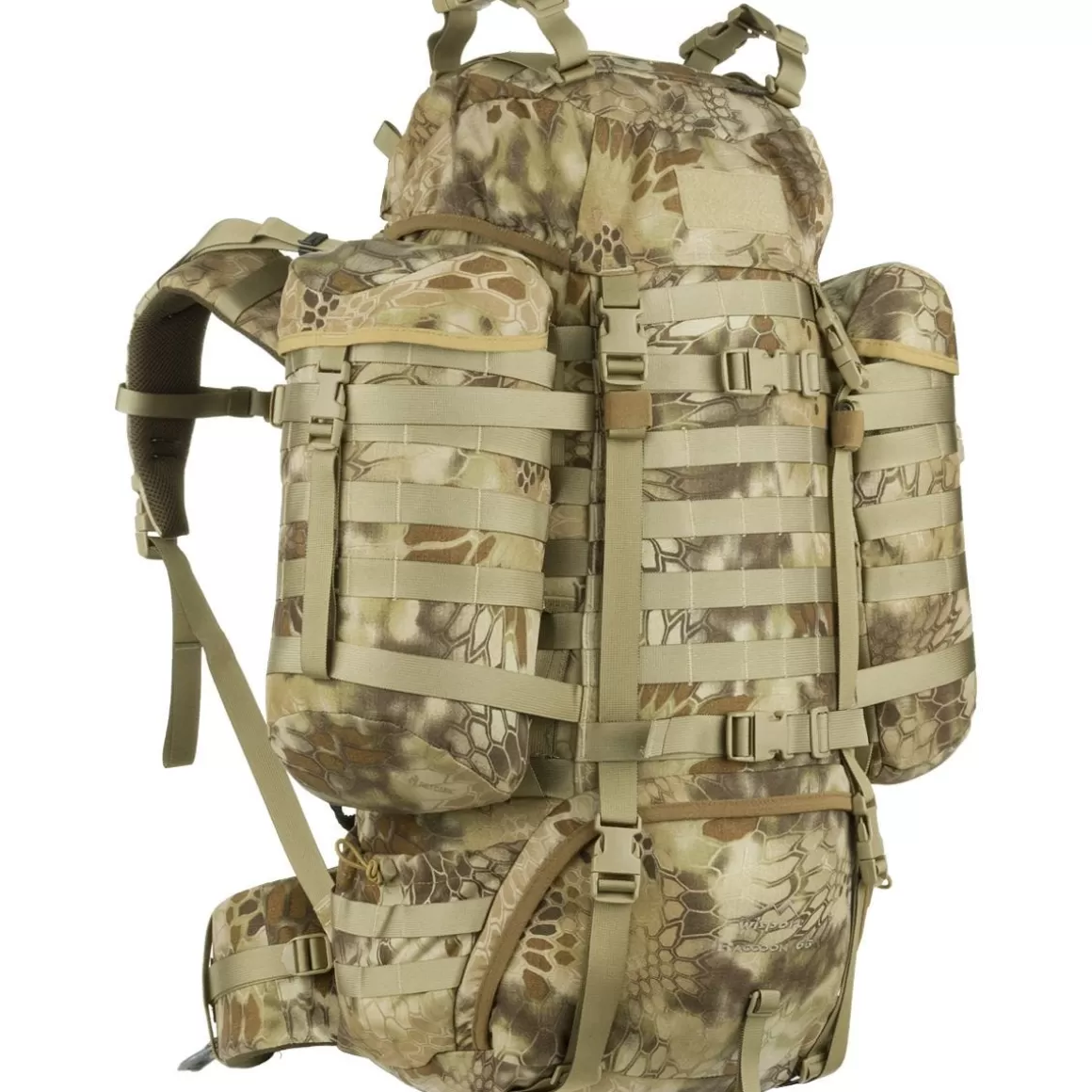 Wisport Hydration Packs> Raccoon 65L Rucksack Kryptek Highlander