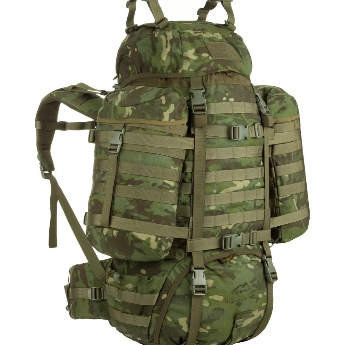 Wisport Hydration Packs> Raccoon 65L Rucksack Multicam Tropic