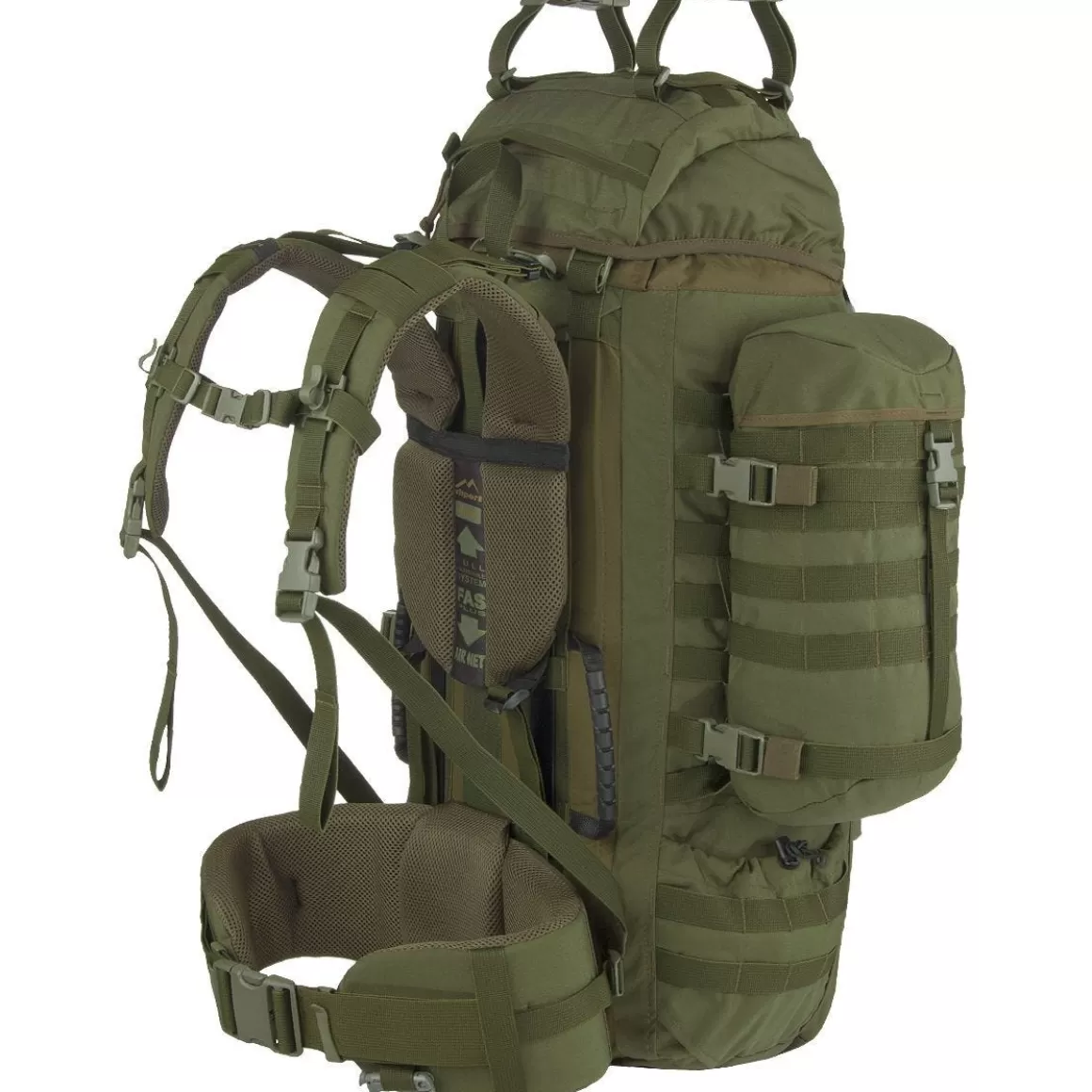 Wisport Hydration Packs> Raccoon 65L Rucksack Olive Green