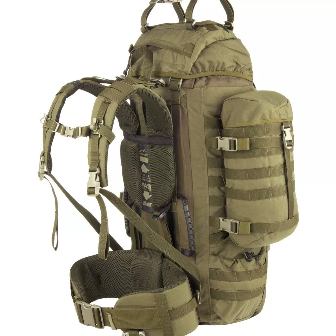 Wisport Bergens & Patrol Packs> Raccoon 85L Rucksack Coyote