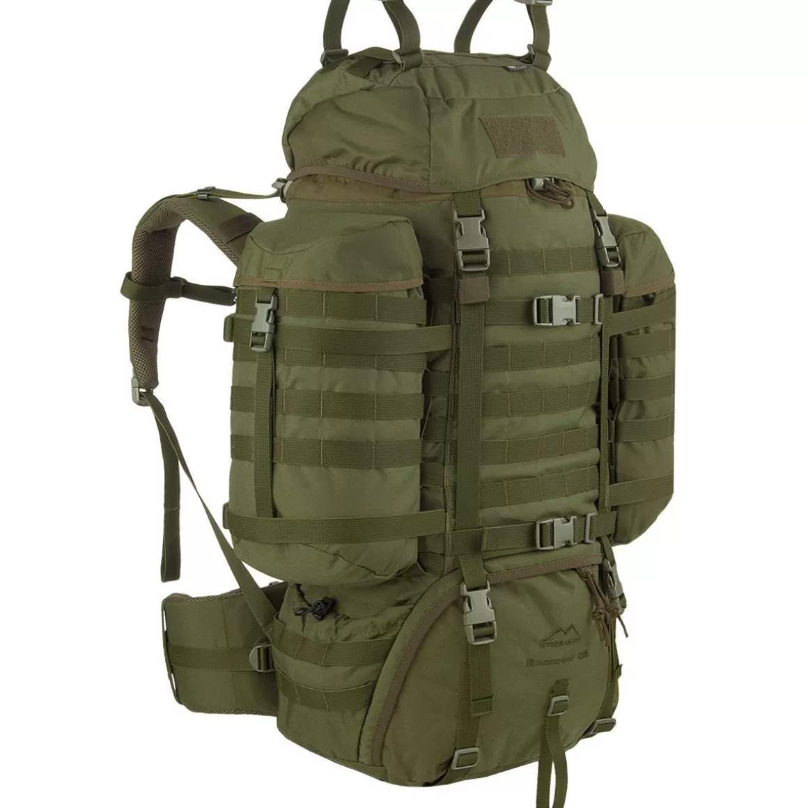 Wisport Bergens & Patrol Packs> Raccoon 85L Rucksack Olive Green