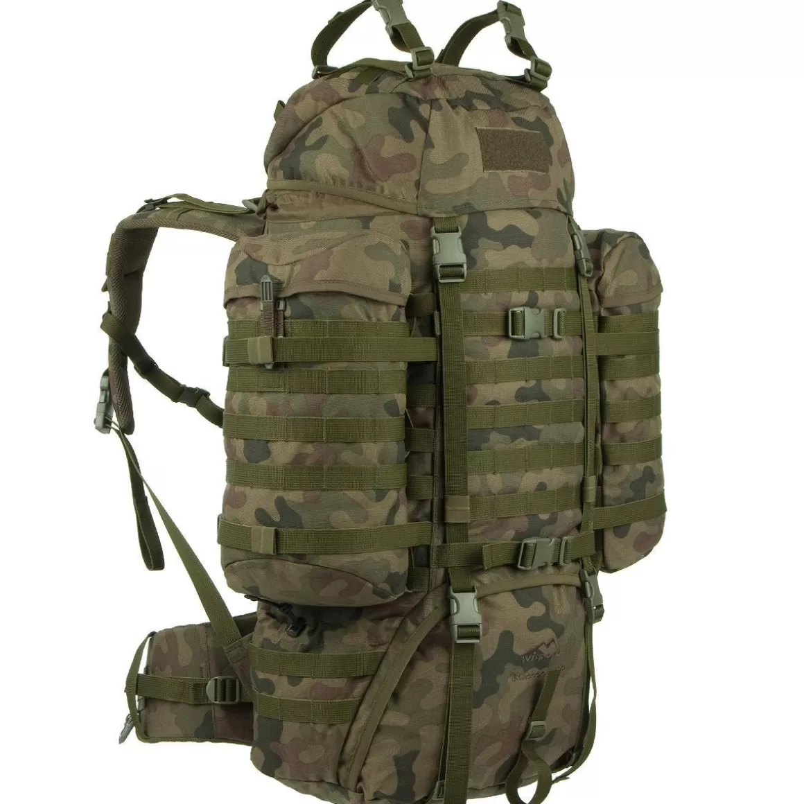 Wisport Bergens & Patrol Packs> Raccoon 85L Rucksack Polish Woodland