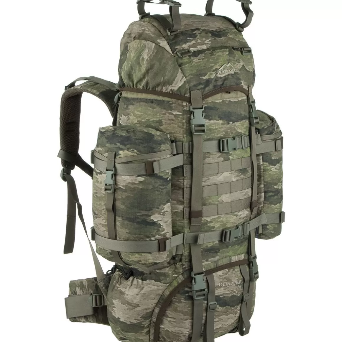 Wisport Bergens & Patrol Packs> Reindeer 75L Rucksack A-Tacs Ix