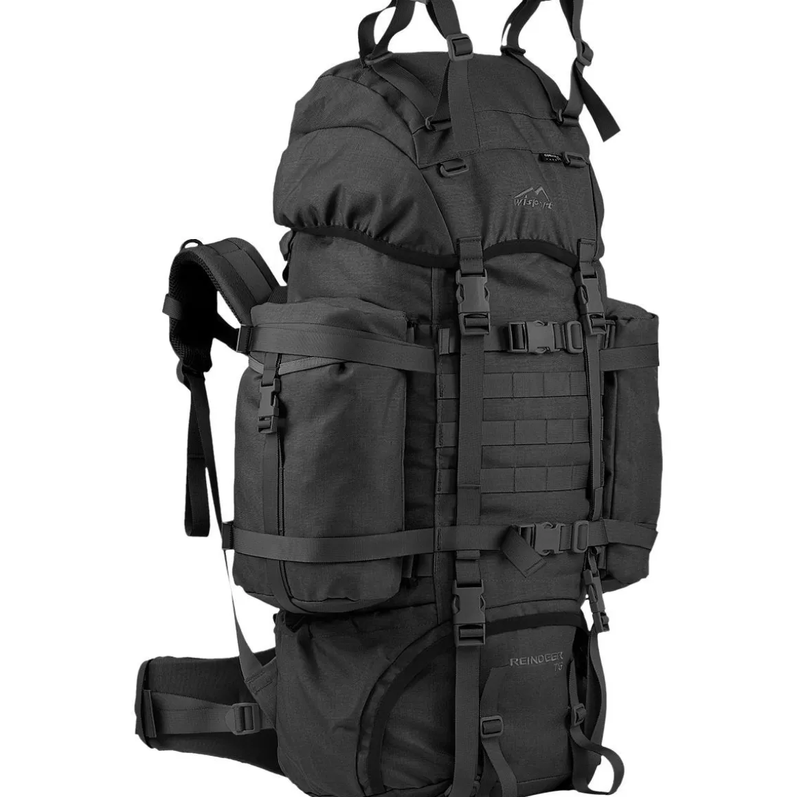 Wisport Bergens & Patrol Packs> Reindeer 75L Rucksack Black