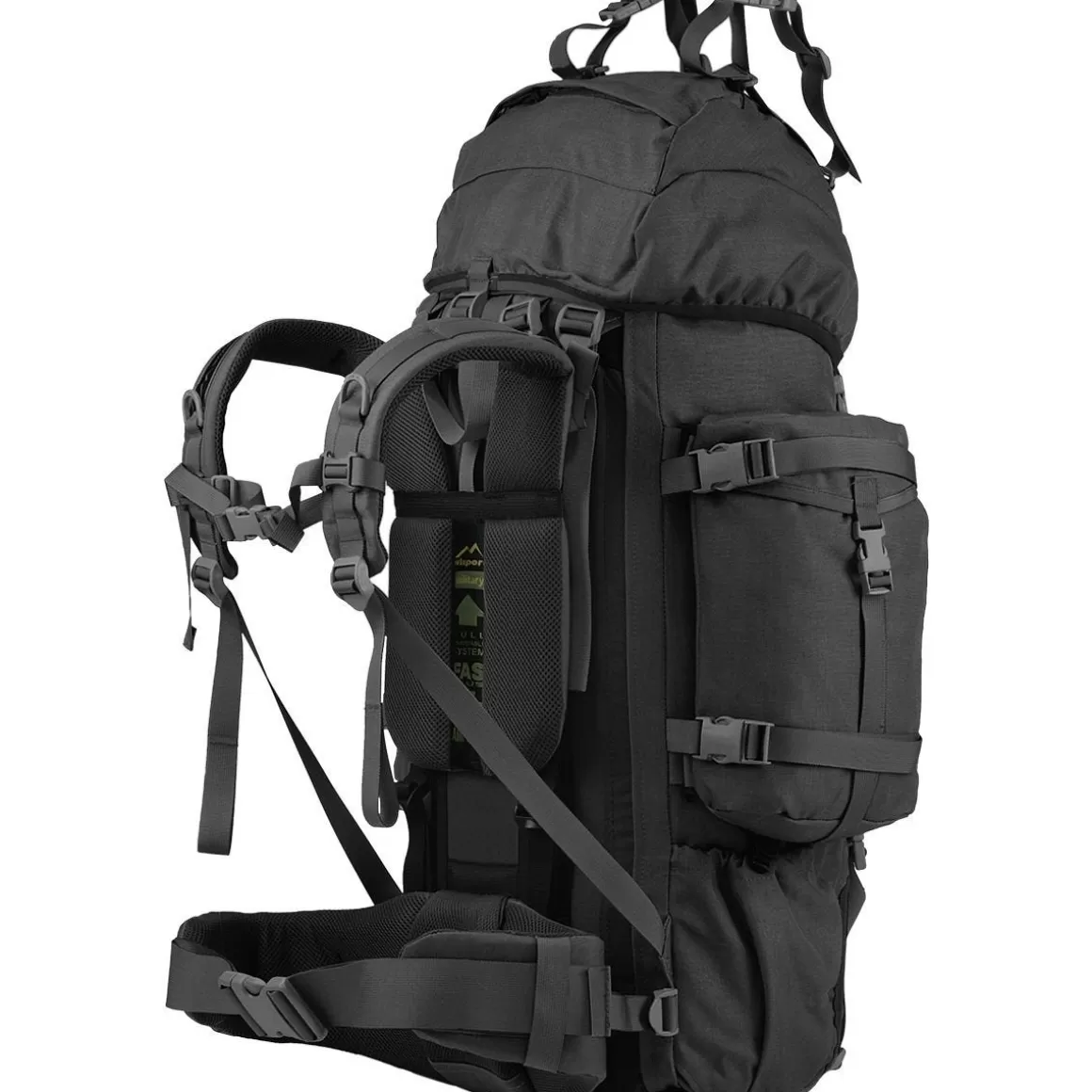 Wisport Bergens & Patrol Packs> Reindeer 75L Rucksack Black