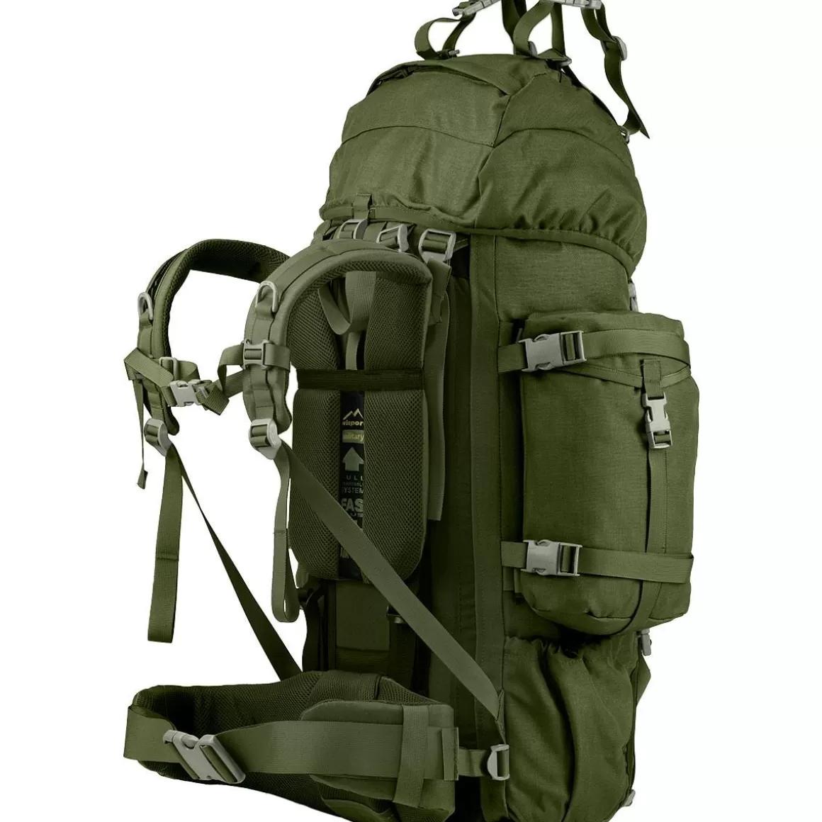 Wisport Bergens & Patrol Packs> Reindeer 75L Rucksack Olive Green