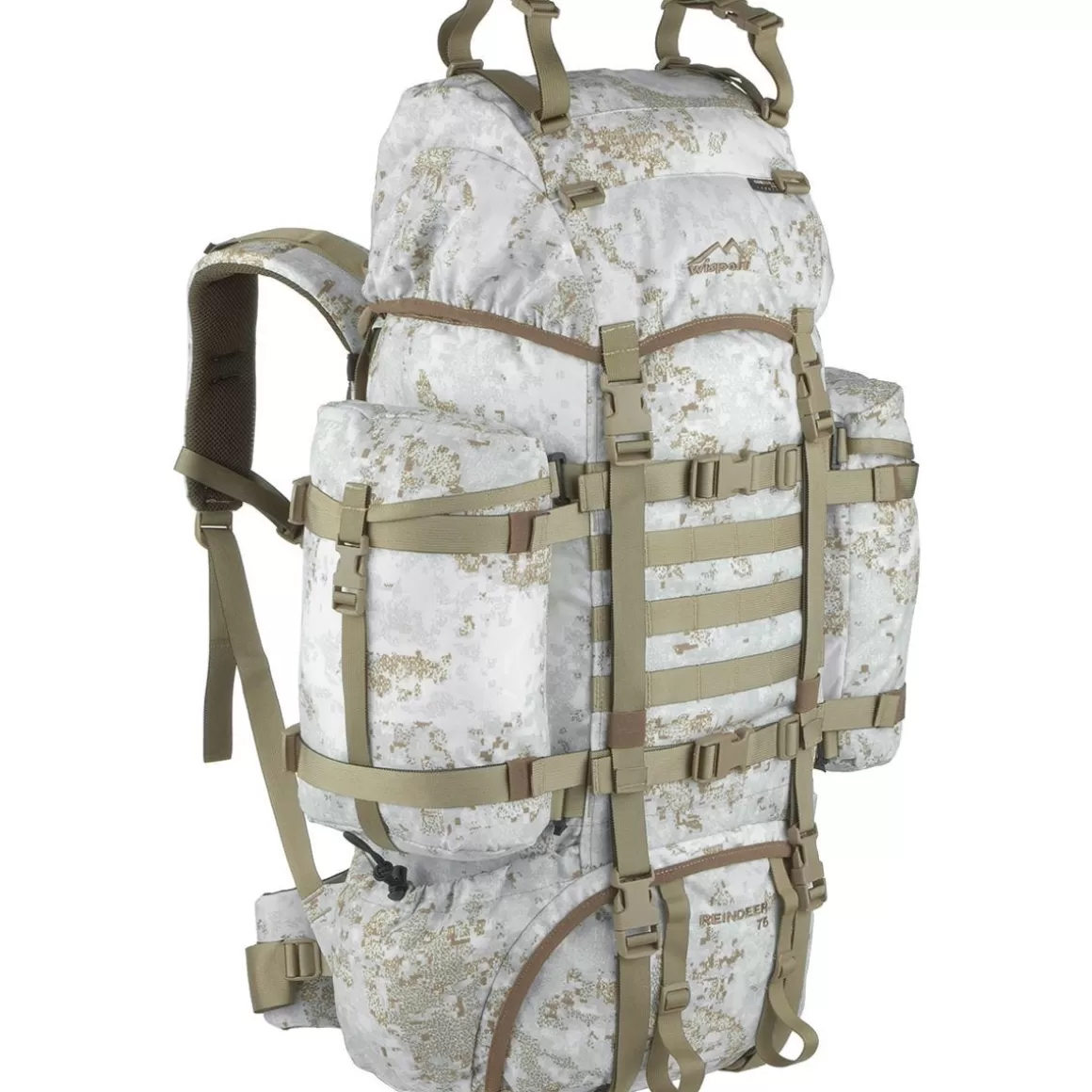 Wisport Bergens & Patrol Packs> Reindeer 75L Rucksack Pencott Snowdrift