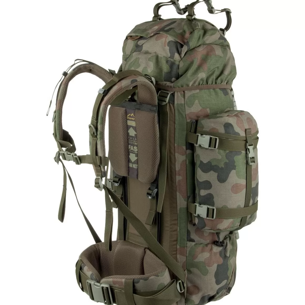 Wisport Bergens & Patrol Packs> Reindeer 75L Rucksack Polish Woodland