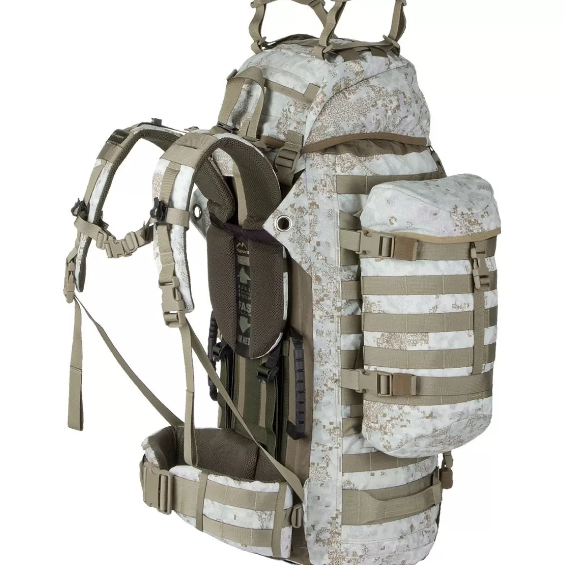 Wisport Hydration Packs> Wildcat 65L Rucksack Pencott Snowdrift