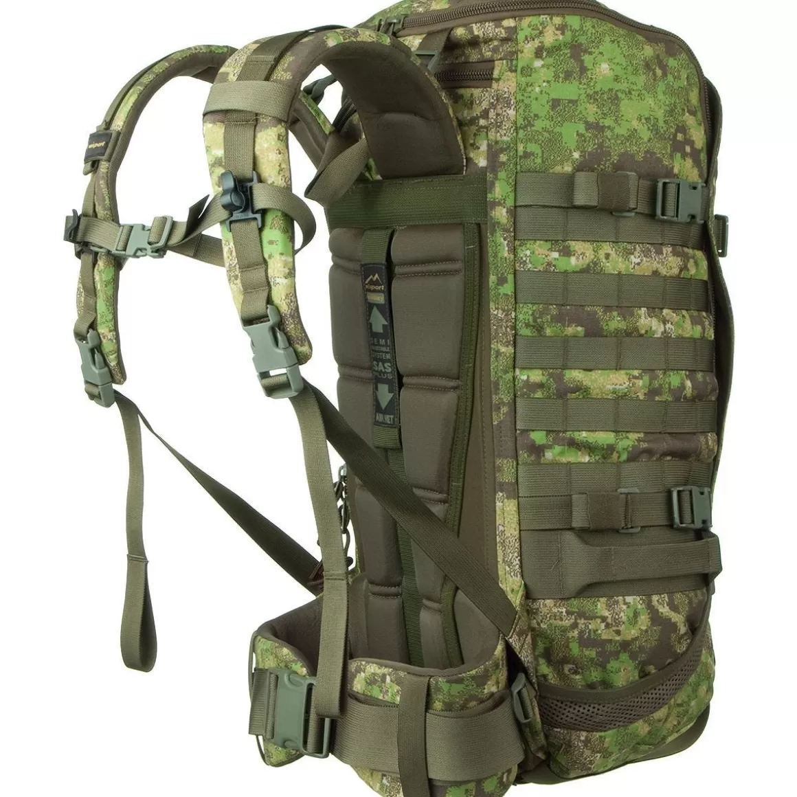 Wisport Hydration Packs> Zipperfox 40L Rucksack Pencott Greenzone