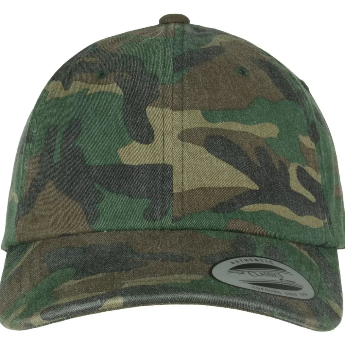 Highlander Forces Headwear>Yp Low Profile Camo Washed Cap Woodland