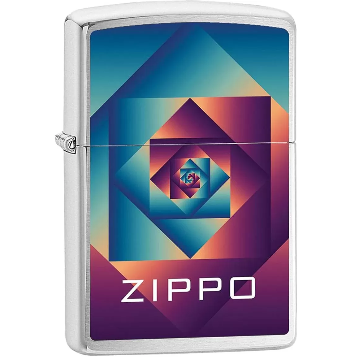 Zippo Fire Starters & Lighters> Design Illusion Lighter Brushed Chrome